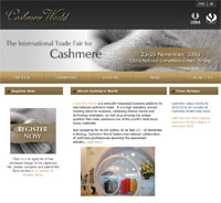 Cashmere World website screenshot