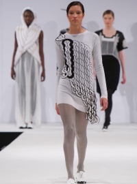Design by Visionary Knitwear Award winner, Wonjee Chung - photo by Andy Espin