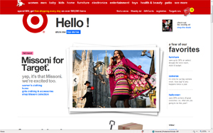 Cheap chic US based retailer Target's entire website crashed yesterday  when it launched online sales of its limited offerings of Missoni for Target, in a partnership with the iconic Italian luxury knitwear designer.
