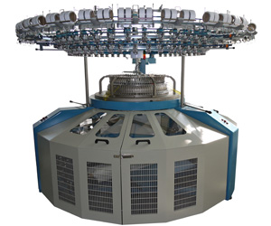 Santoni Atlas large diameter circular knitting machine in 80 gauge is in demand in export markets.