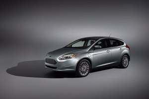 The new Ford Focus Electric which went into production in December 2011