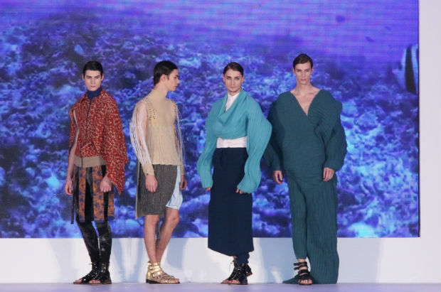 The raw materials and manufacturing techniques for the show were sponsored by knitwear producers and yarn suppliers © PolyU