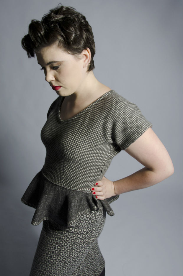 MA Fashion Knitwear Design, Elaine Bell. Model Laura Worthington, make up by Chloe Jones. © Adrian Ashmore 