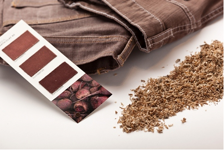 Earthcolors dyes are derived from almond shells, saw palmetto, rosemary leaves, and other natural products. © Archroma