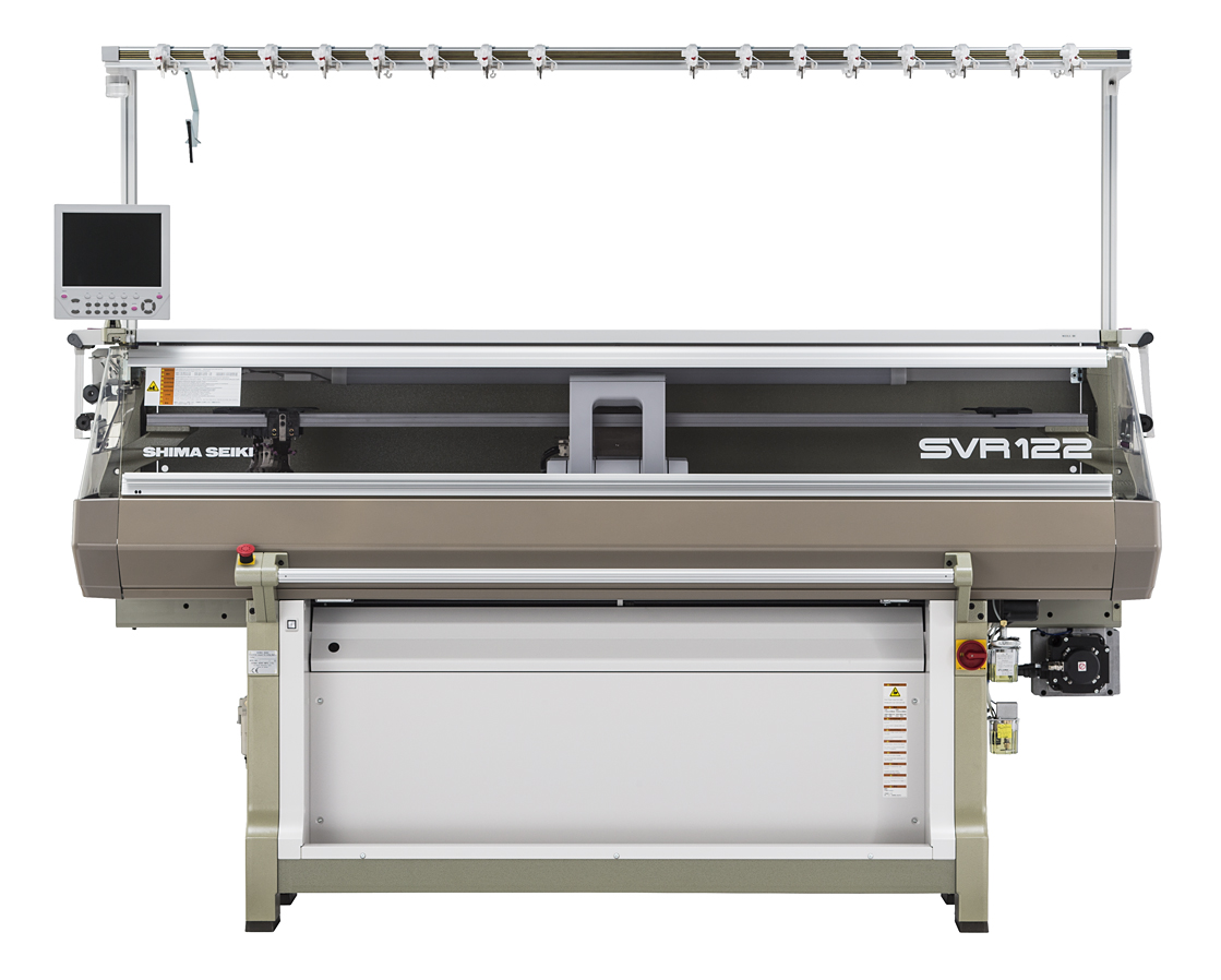 Developed as the new industry standard for computerised shaped knitting, SVR122 is Shima Seiki’s latest model workhorse machine. © Shima Seiki 