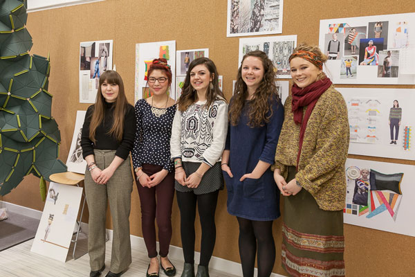 Five Textiles students from the University of Huddersfield entered the competition with Shima Seiki. © Shima Seiki Europe 