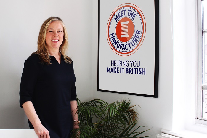 Kate Hills, founder and CEO of Make it British, which organises the event. © Meet the Manufacturer