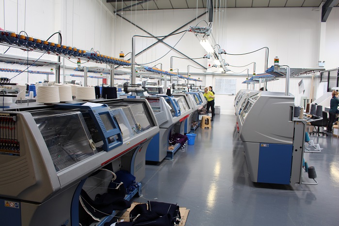 Albion has invested in the very latest flat knitting machines from leading German knitting machine builder Stoll.