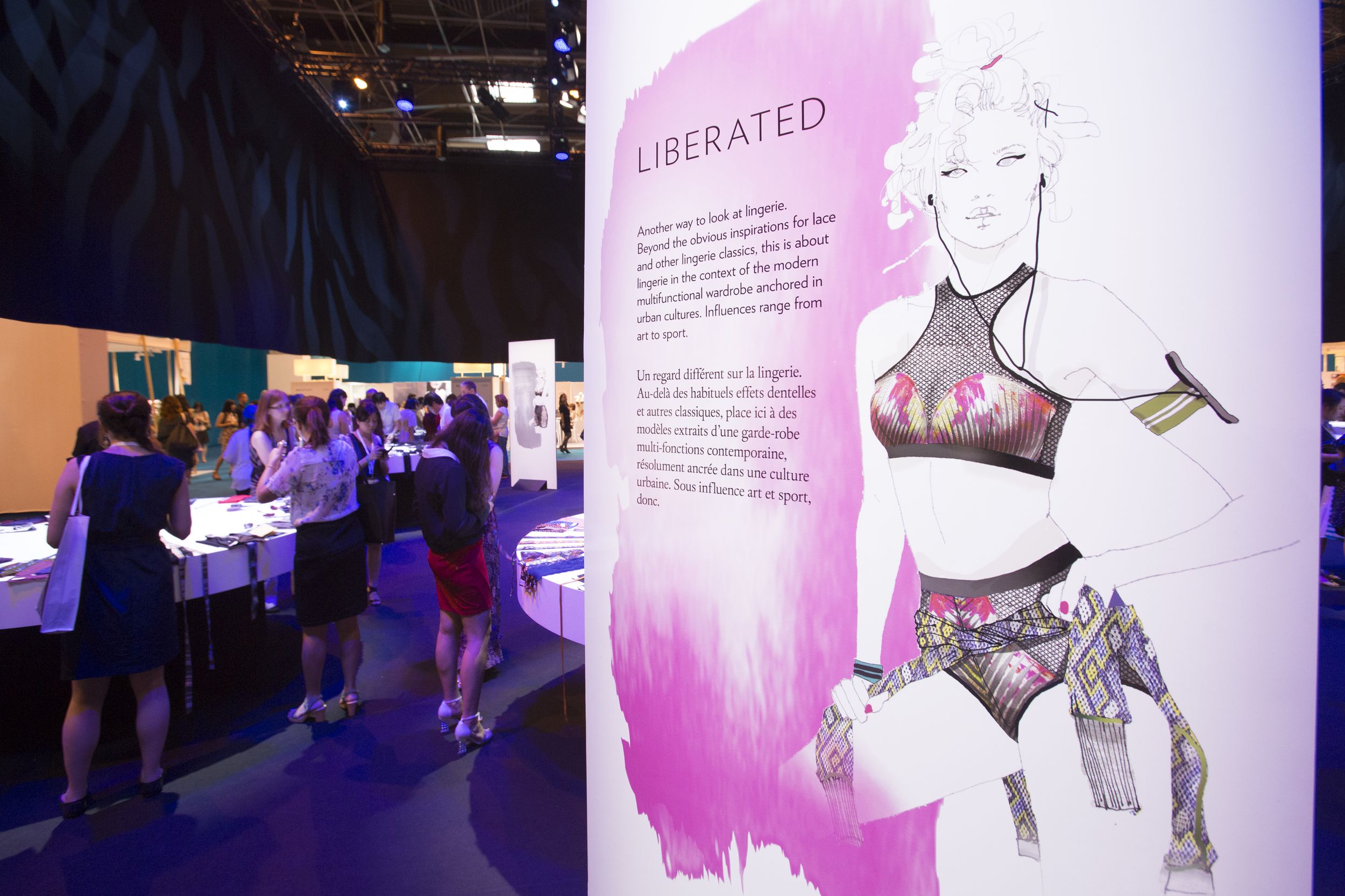 The two sectors, activewear and performance lingerie, were highlighted and developed this session. © Interfilière Paris