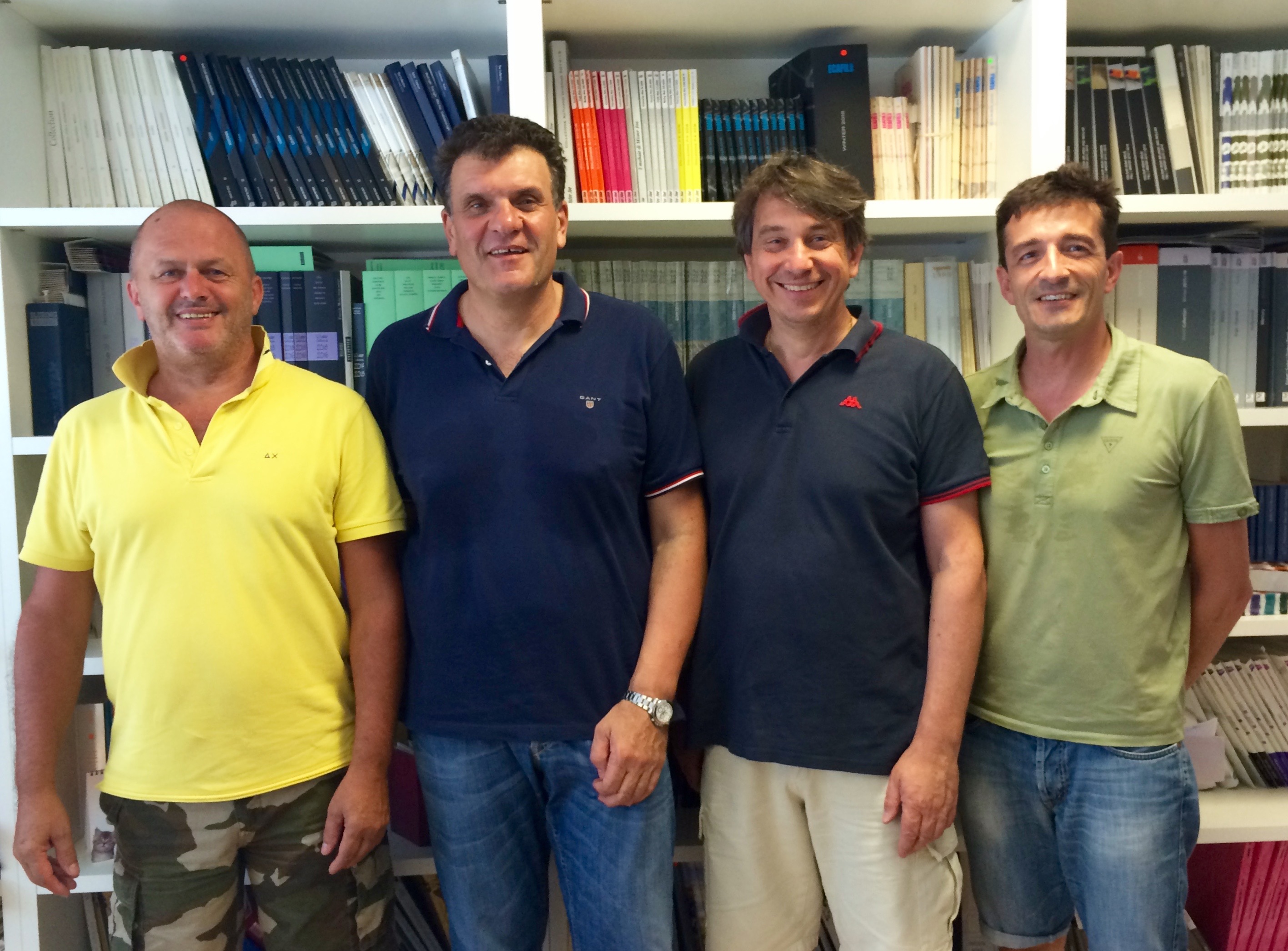 Paolo Buso, Diego Gerotto, Daniele Turra and Luca Zamboni, owners and founders of MIND Srl.