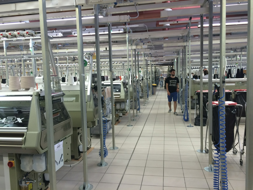 Shima Seiki MACH2X WHOLEGARMENT machines in action at New Twins.