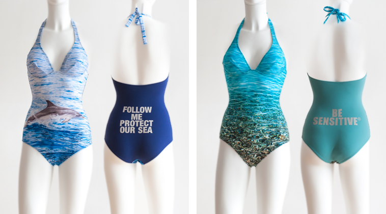 The natural habitat inspired the Sensitive Fabrics SS17 swimwear collection. © Eurojersey