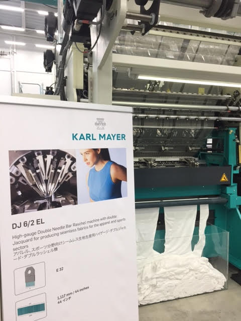 Karl Mayer’s DJ 6/2 EL machine on show in Fukui.