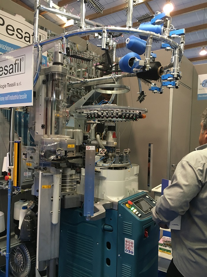 Pesafil comprises of a central processing unit, which monitors in real time, up to 30-40 yarn positions on a knitting machine. © Knitting Industry 