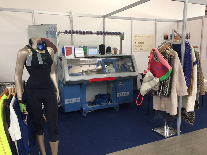 Stoll exhibited its CMS 202 HP B machine at the show. © Knitting Industry