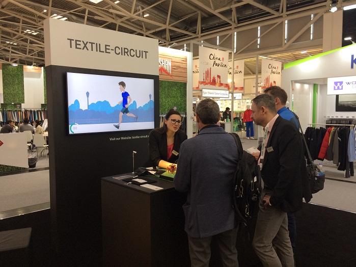 Textile-circuit project works on established warp knitting technology to produce highly innovative e-textiles. © Knitting Industry