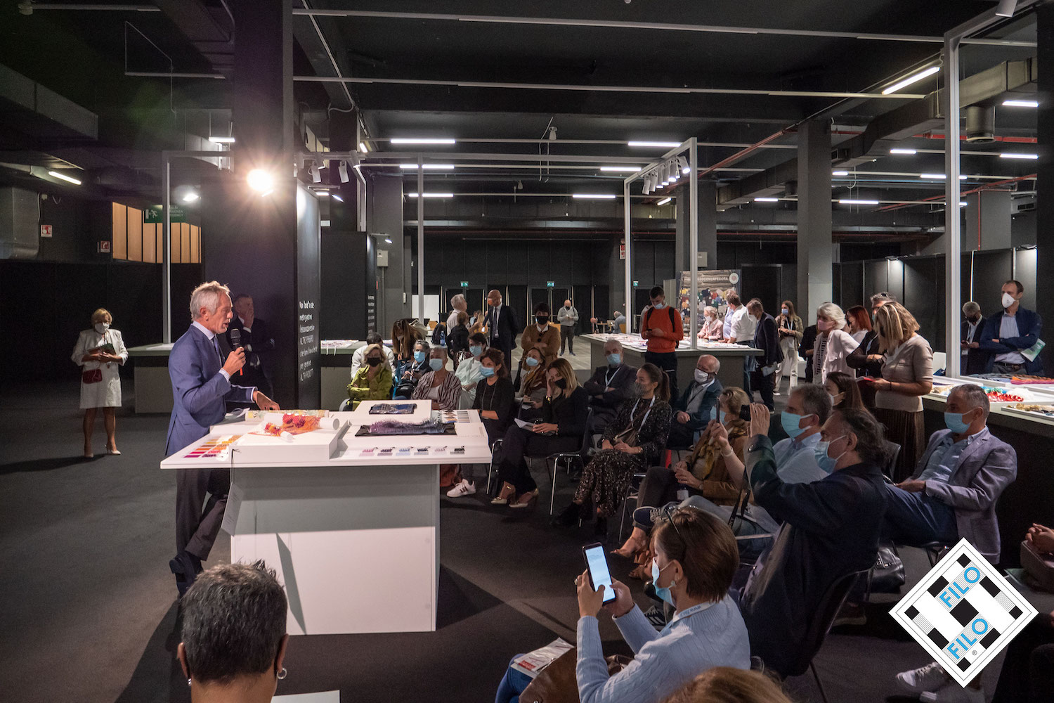 The 56th edition was seen as a boost indicating confidence for the future of the whole textile industry starting at the beginning of the supply chain. © Filo