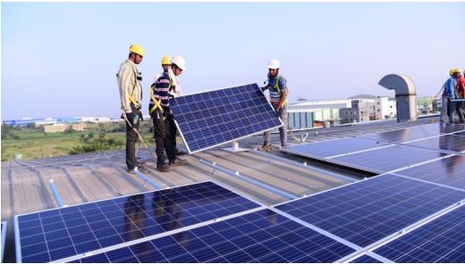Ocean Lanka invested in installing solar power at its Malwana Facility in the Biyagama Exporter Processing Zone. © Ocean Lanka