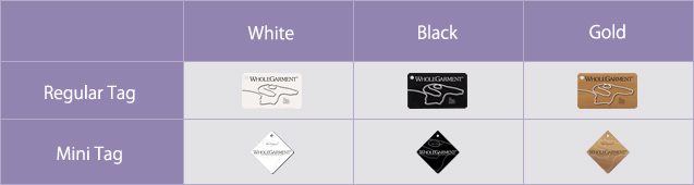 Shima Seiki Chinese Wholegarment product tag variations: