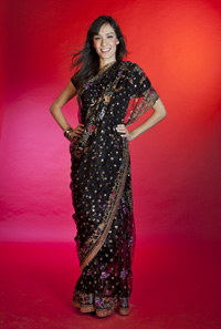 HKS 3-M sari fabric