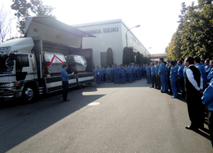 The 100,000th machine, ready to leave Shima's Wakayama factory