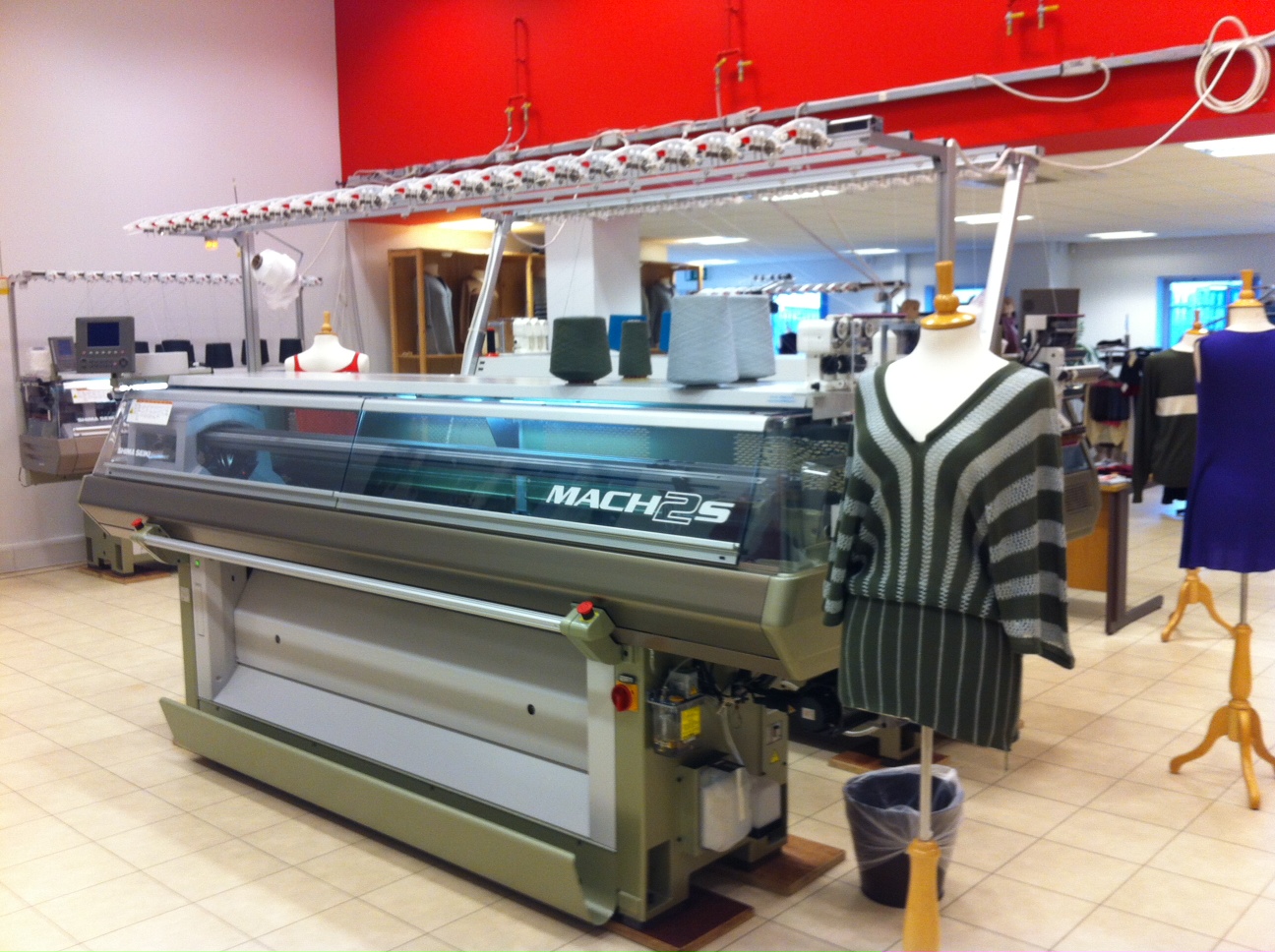 Shima Seiki MACH2S on show at Castle Donnington