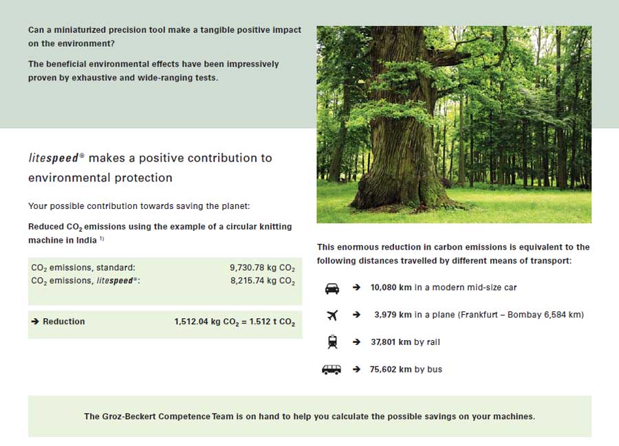 Can a miniaturized precision tool make a tangible positive impact on the environment? The beneficial environmental effects have been impressively proven by exhaustive and wide-ranging tests.