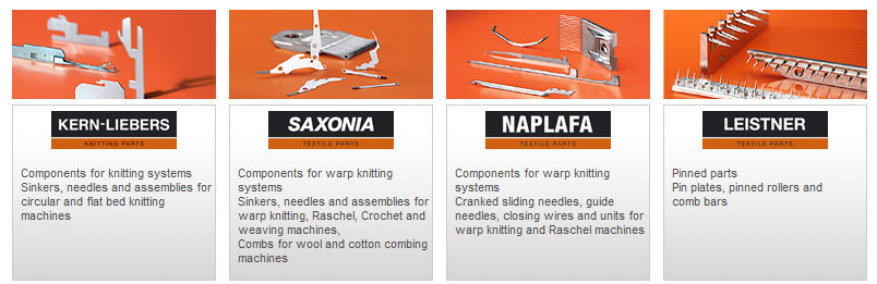 Germany's Kern-Liebers Group has rebranded its needle, sinker and textile machine parts businesses Kern Liebers, Saxonia, Leistner and Naplafa under the Kern-Liebers Textile umbrella brand with a brand new image. Through recent rapid expansion, the company says it has steadily evolved into an expert in the field of knitted fabric technology and is now ‘the alternative' as a full-line supplier to the market.