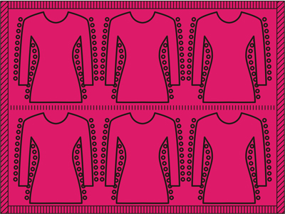 Fig. 2: Finished panel with the selvedges used for fixing on the stenter