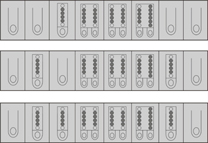 Fig. 3: Configuration of the bars on the ML 34