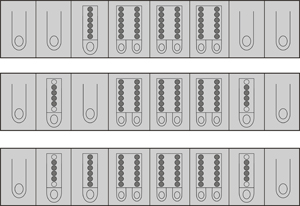 Fig. 4: Configuration of the bars on the ML 46