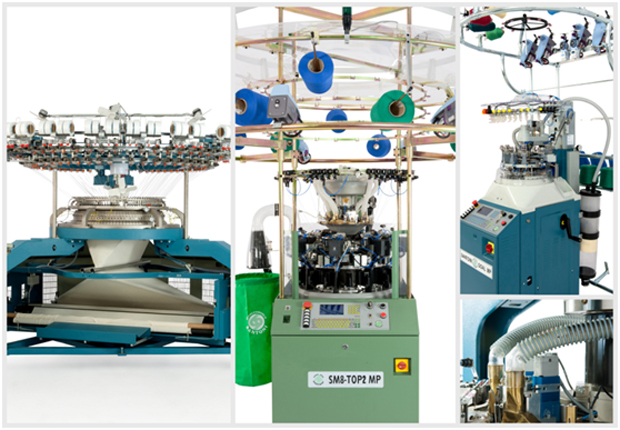 Santoni circular knitting machines. © Santoni.