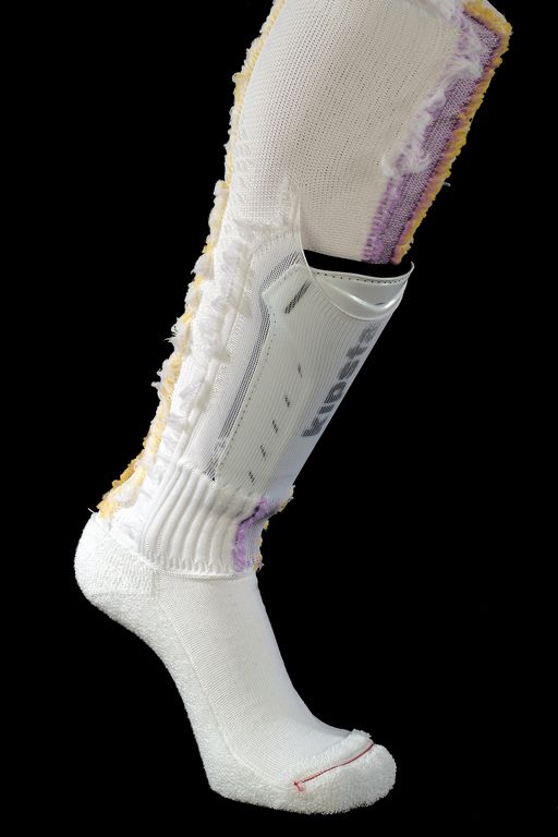 Busi Giovanni Idea Twin Layer shin-guard sock (inside view)