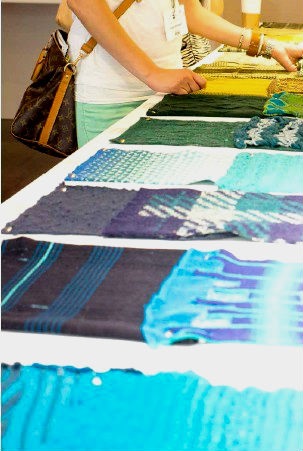 Knitwear manufacturers with a variety of specialties added their expertise to the show. © SPINEXPO 