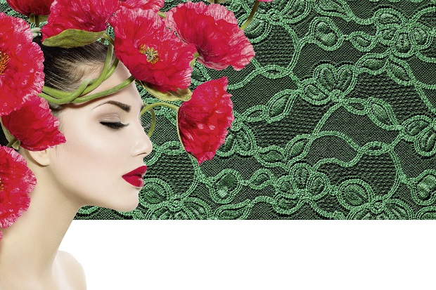 Soft green and a reawakening of nature are the themes of the classic Jacquardtronic pattern. © Karl Mayer 