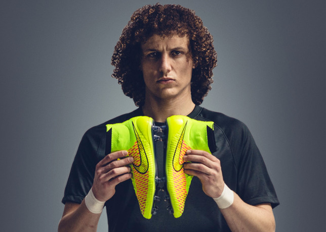 Brazil's David Luiz with Nike Magista boots. © NIKE INC.