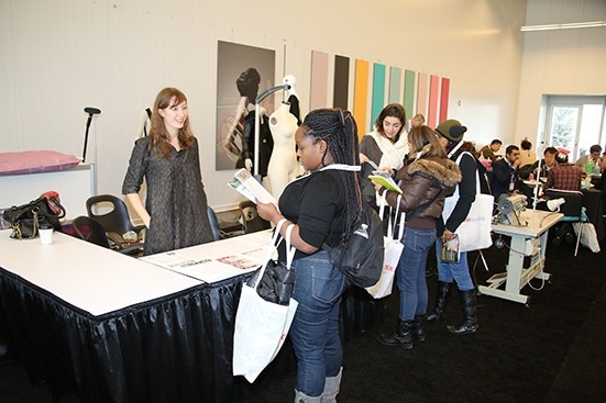 Visitors were able to meet with Louis Gerin and Gregory Lamaud for a personal tour of the forum and view a juried collection of fabrics that were provided by exhibitors and could be sourced on the show floor. © Messe Frankfurt/ Texworld USA 