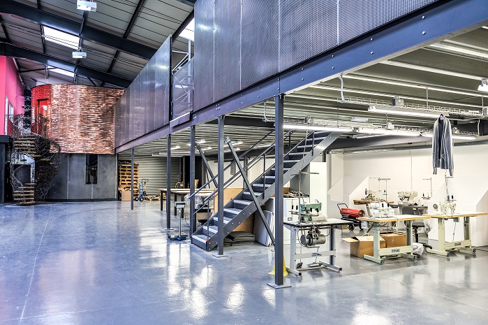 Inside The Albion Knitting Company in Haringey, London.