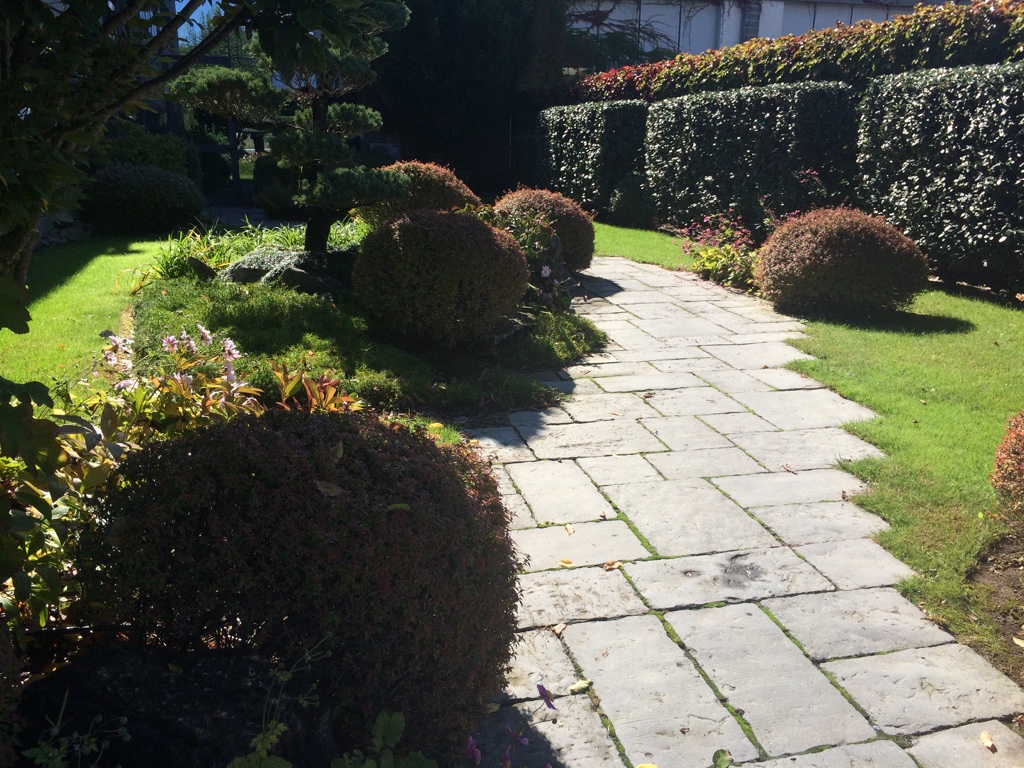 Piero Carlotti’s beautiful self-designed Japanese style garden at the Lunigiane factory in Aulla, Tuscany.