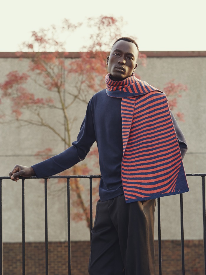 The brand uses bespoke software and Stoll flat knitting machines to create unique and customised pieces of knitwear. © Unmade