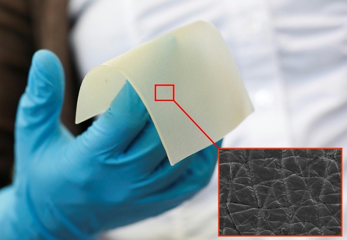 To study human-textile interaction, the Hohenstein Institute has developed a synthetic skin called HUMskin. © Hohenstein Institute