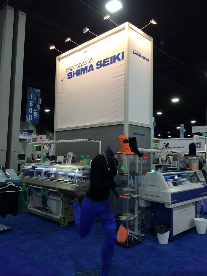 Shima Seiki booth at TTNA.