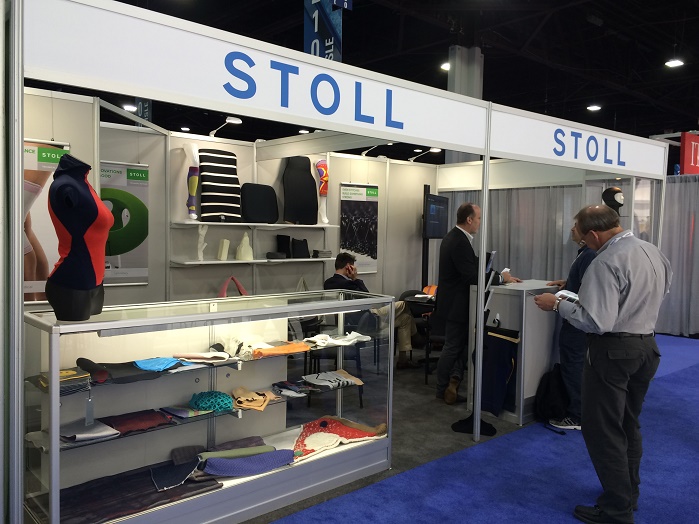 Stoll booth at Techtextil NA.