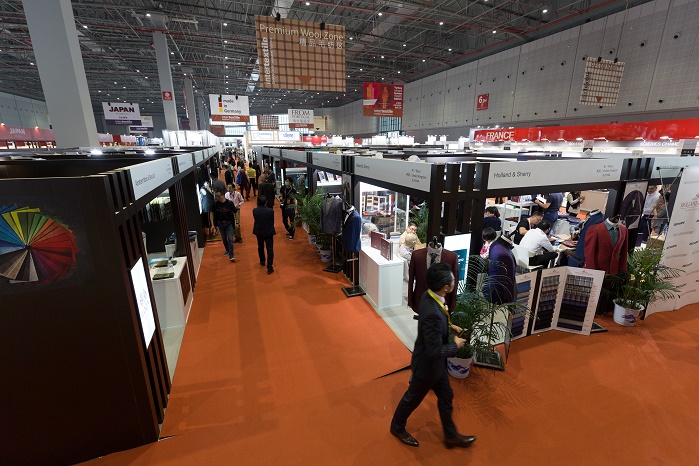 Premium Wool Zone at the last year's edition of the trade fair. © Messe Frankfurt / Intertextile Shanghai Apparel Fabrics 