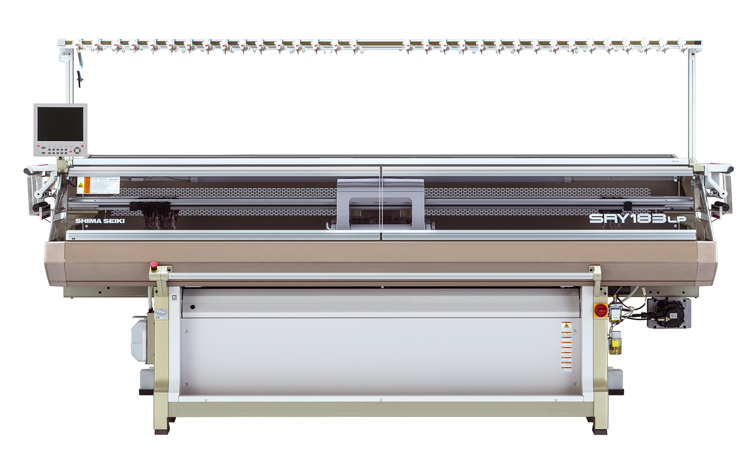 SRY183LP SC16 Computerized Flat Knitting Machine. © Shima Seiki