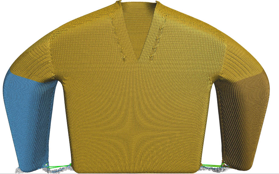 Steiger virtual knitting.