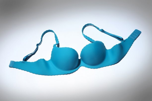 The bra is produced with no seams, is said to be practically invisible and comfortable under clothing, and have no friction points. © Karl Mayer