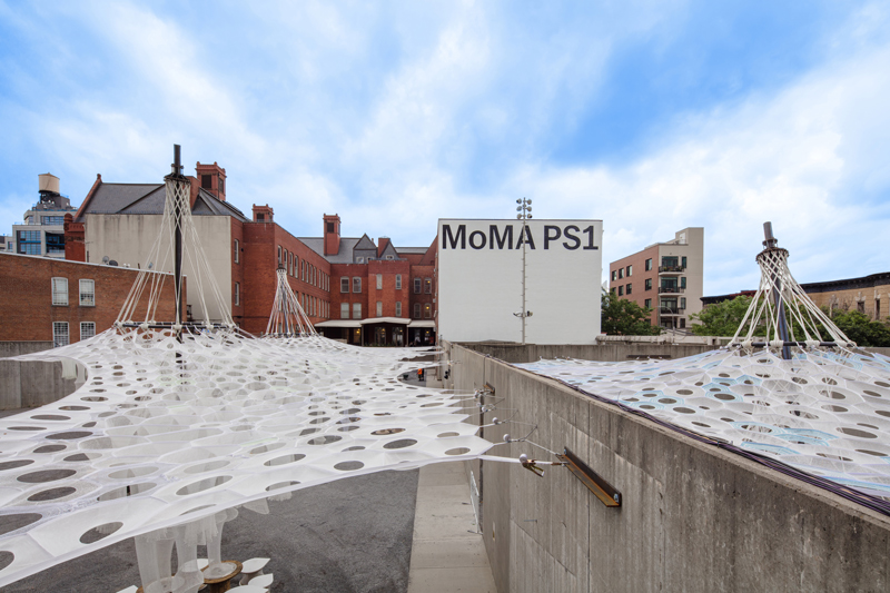 Lumen by Jenny Sabin Studio for The Museum of Modern Art and MoMA PS1’s Young Architects Program 2017. © MoMA PS1