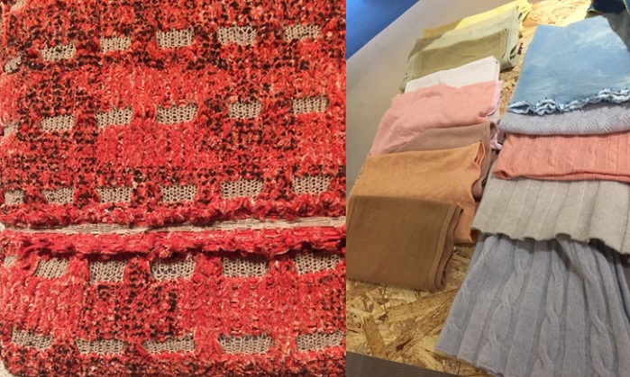 At E.Miroglio, their modern viscose yarns were showcased in a simple vintage femininity. © Charlotte Cameron At E.Miroglio, their modern viscose yarns were showcased in a simple vintage femininity. © Charlotte Cameron