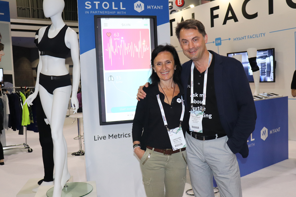 Stoll's Martin Legner and Myant's Ilaria Varoli. © Adrian Wilson